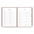 2027 A4 Academic Vertical Planner - Merlot Pinstripe - PRE-ORDER (25 SEPTEMBER)
