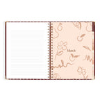 2027 A4 Academic Vertical Planner - Merlot Pinstripe - PRE-ORDER (25 SEPTEMBER)