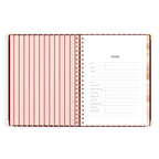 2027 A4 Academic Vertical Planner - Merlot Pinstripe - PRE-ORDER (25 SEPTEMBER)