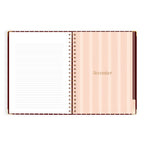 2027 A4 Academic Vertical Planner - Merlot Pinstripe - PRE-ORDER (25 SEPTEMBER)
