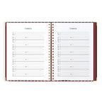 2027 A4 Academic Vertical Planner - Merlot Pinstripe - PRE-ORDER (25 SEPTEMBER)