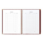 2027 A4 Academic Vertical Planner - Merlot Pinstripe - PRE-ORDER (25 SEPTEMBER)