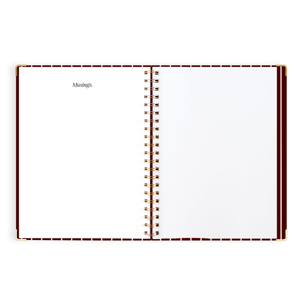 2027 A4 Academic Vertical Planner - Merlot Pinstripe - PRE-ORDER (25 SEPTEMBER)