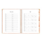 2027 A4 Academic Vertical Planner - Amalfi Peach - PRE-ORDER (25 SEPTEMBER)