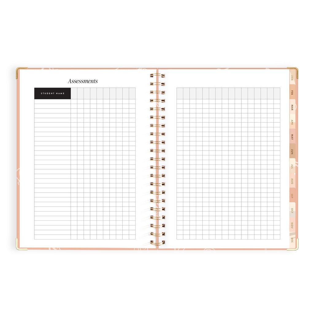 2027 A4 Academic Vertical Planner - Amalfi Peach - PRE-ORDER (25 SEPTEMBER)