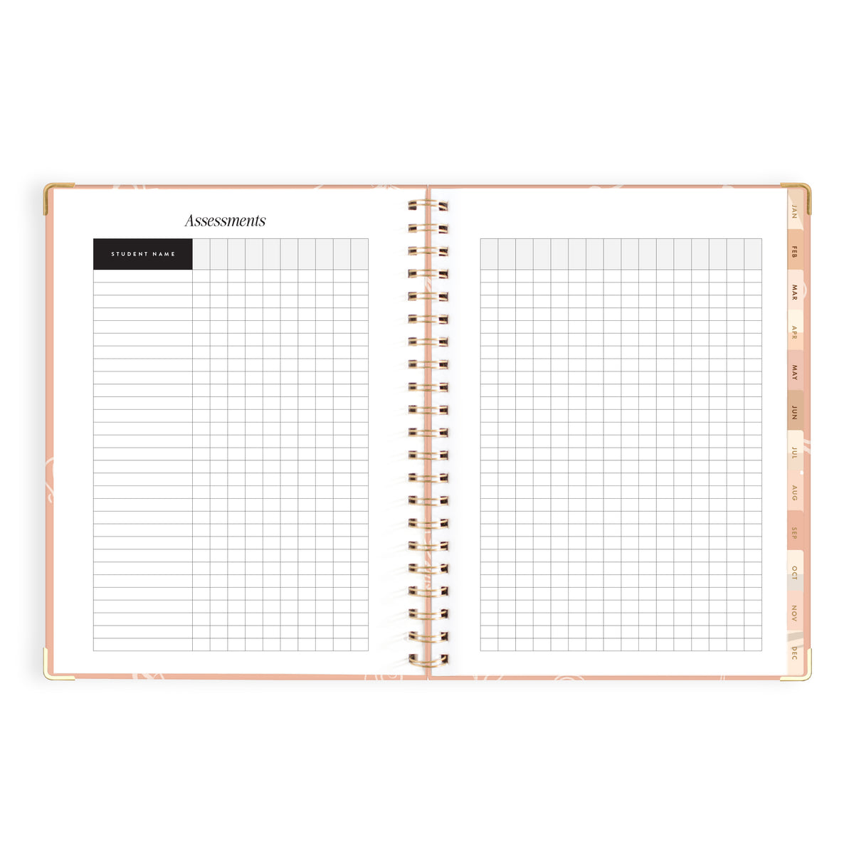 2027 A4 Academic Vertical Planner - Amalfi Peach - PRE-ORDER (25 SEPTEMBER)