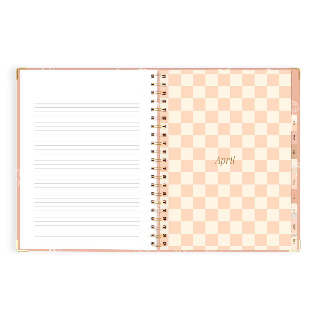 2027 A4 Academic Vertical Planner - Amalfi Peach - PRE-ORDER (25 SEPTEMBER)