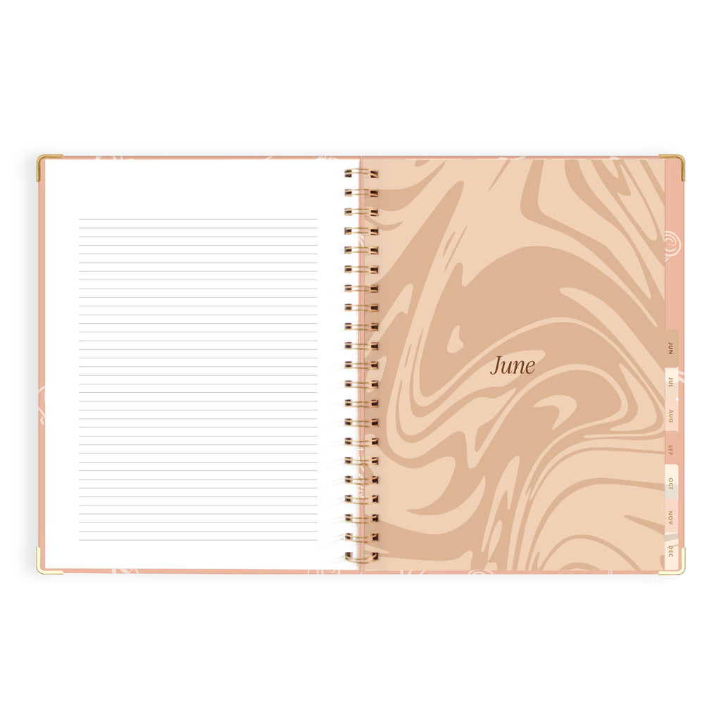 2027 A4 Academic Vertical Planner - Amalfi Peach - PRE-ORDER (25 SEPTEMBER)