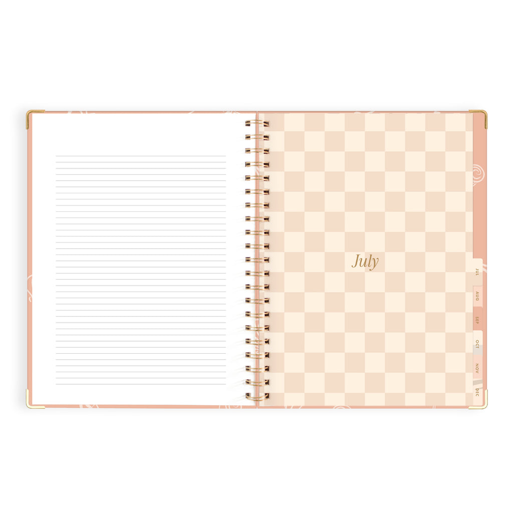 2027 A4 Academic Vertical Planner - Amalfi Peach - PRE-ORDER (25 SEPTEMBER)