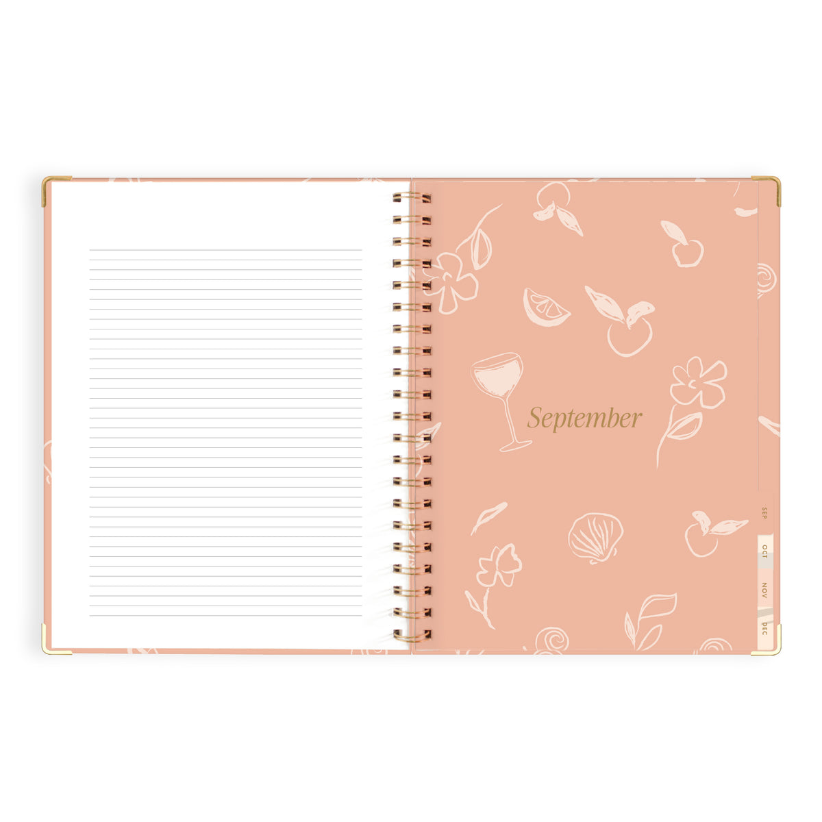 2027 A4 Academic Vertical Planner - Amalfi Peach - PRE-ORDER (25 SEPTEMBER)