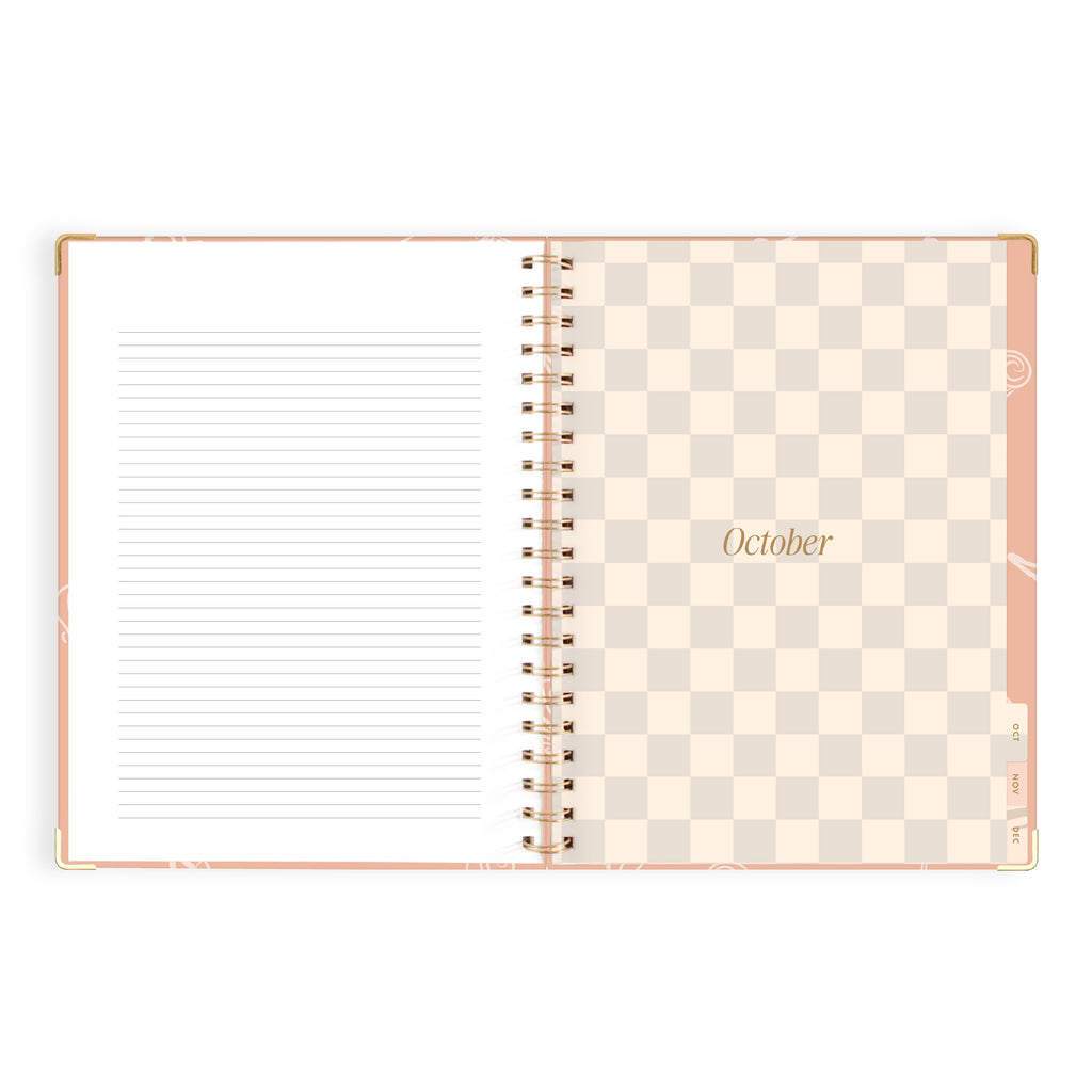 2027 A4 Academic Vertical Planner - Amalfi Peach - PRE-ORDER (25 SEPTEMBER)