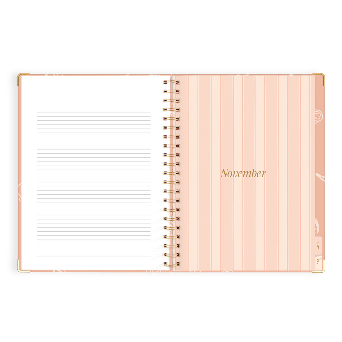2027 A4 Academic Vertical Planner - Amalfi Peach - PRE-ORDER (25 SEPTEMBER)