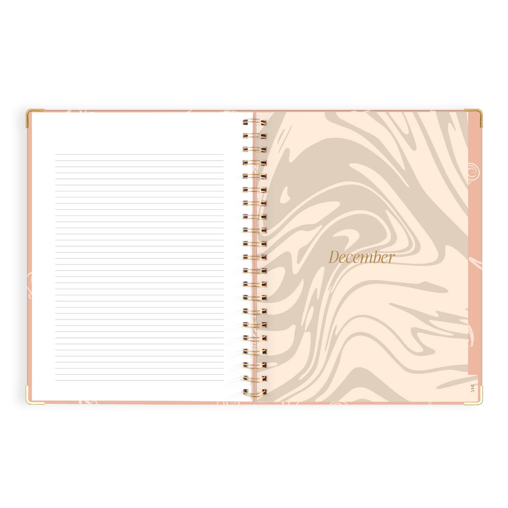 2027 A4 Academic Vertical Planner - Amalfi Peach - PRE-ORDER (25 SEPTEMBER)