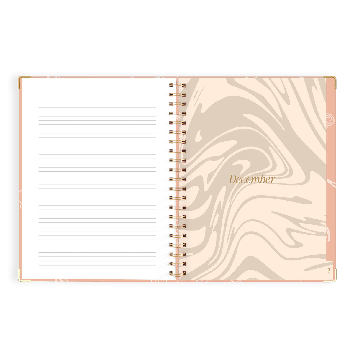 2027 A4 Academic Vertical Planner - Amalfi Peach - PRE-ORDER (25 SEPTEMBER)