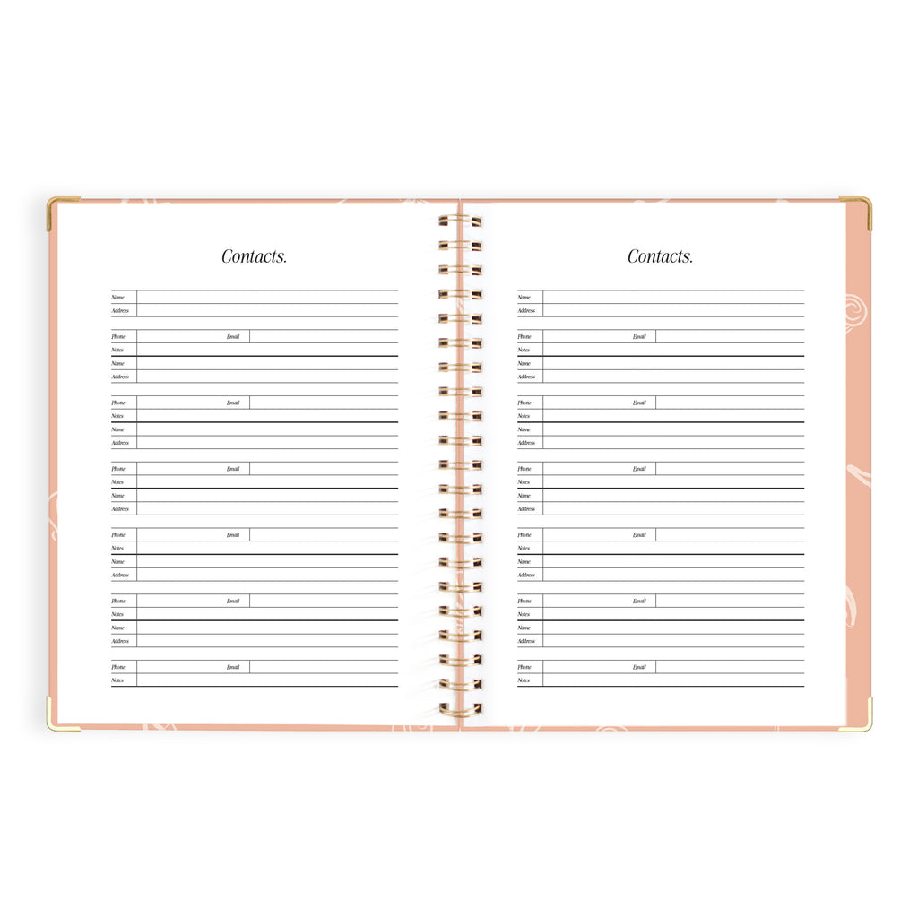 2027 A4 Academic Vertical Planner - Amalfi Peach - PRE-ORDER (25 SEPTEMBER)
