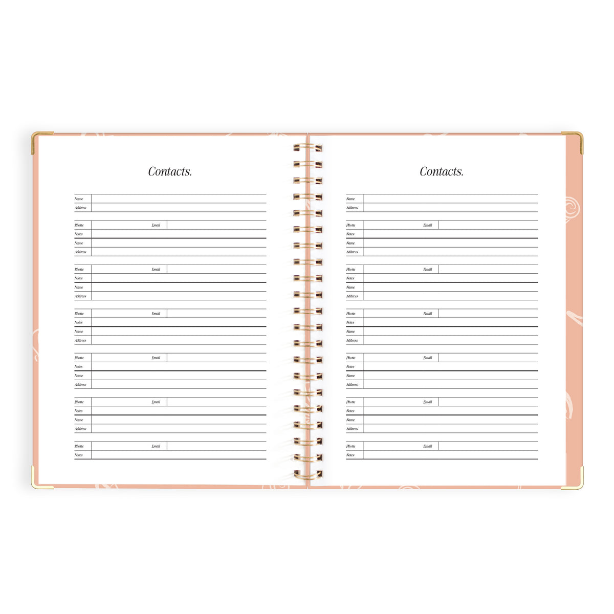 2027 A4 Academic Vertical Planner - Amalfi Peach - PRE-ORDER (25 SEPTEMBER)
