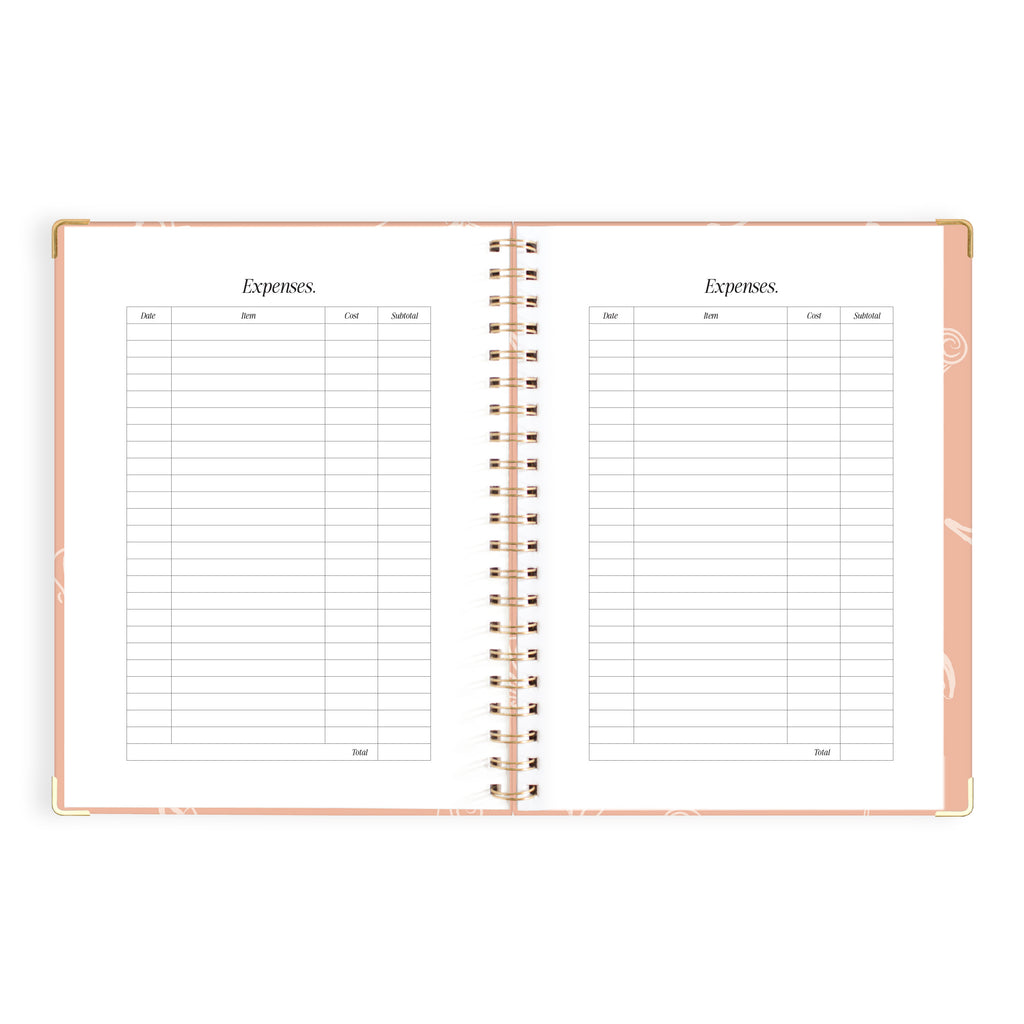 2027 A4 Academic Vertical Planner - Amalfi Peach - PRE-ORDER (25 SEPTEMBER)