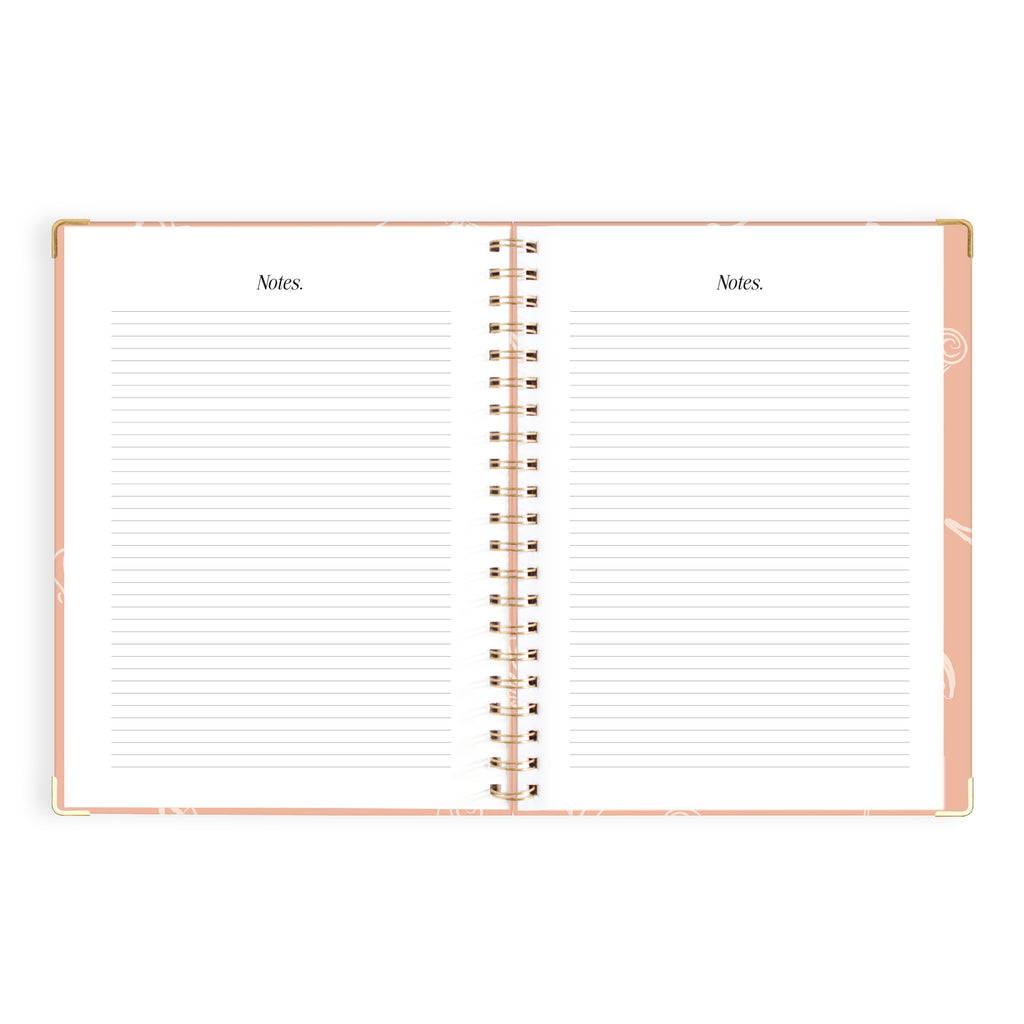 2027 A4 Academic Vertical Planner - Amalfi Peach - PRE-ORDER (25 SEPTEMBER)