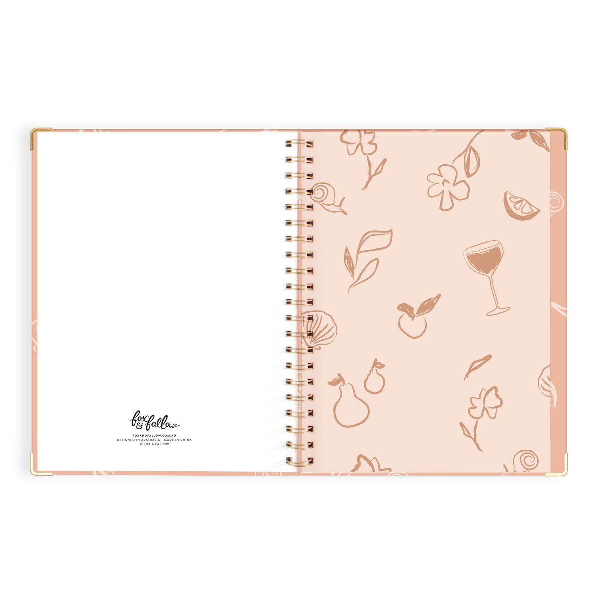 2027 A4 Academic Vertical Planner - Amalfi Peach - PRE-ORDER (25 SEPTEMBER)