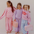 Peach Check Large Lunch Bag - SECONDS