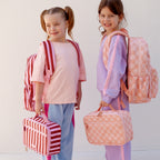 Burgundy Stripe Backpack