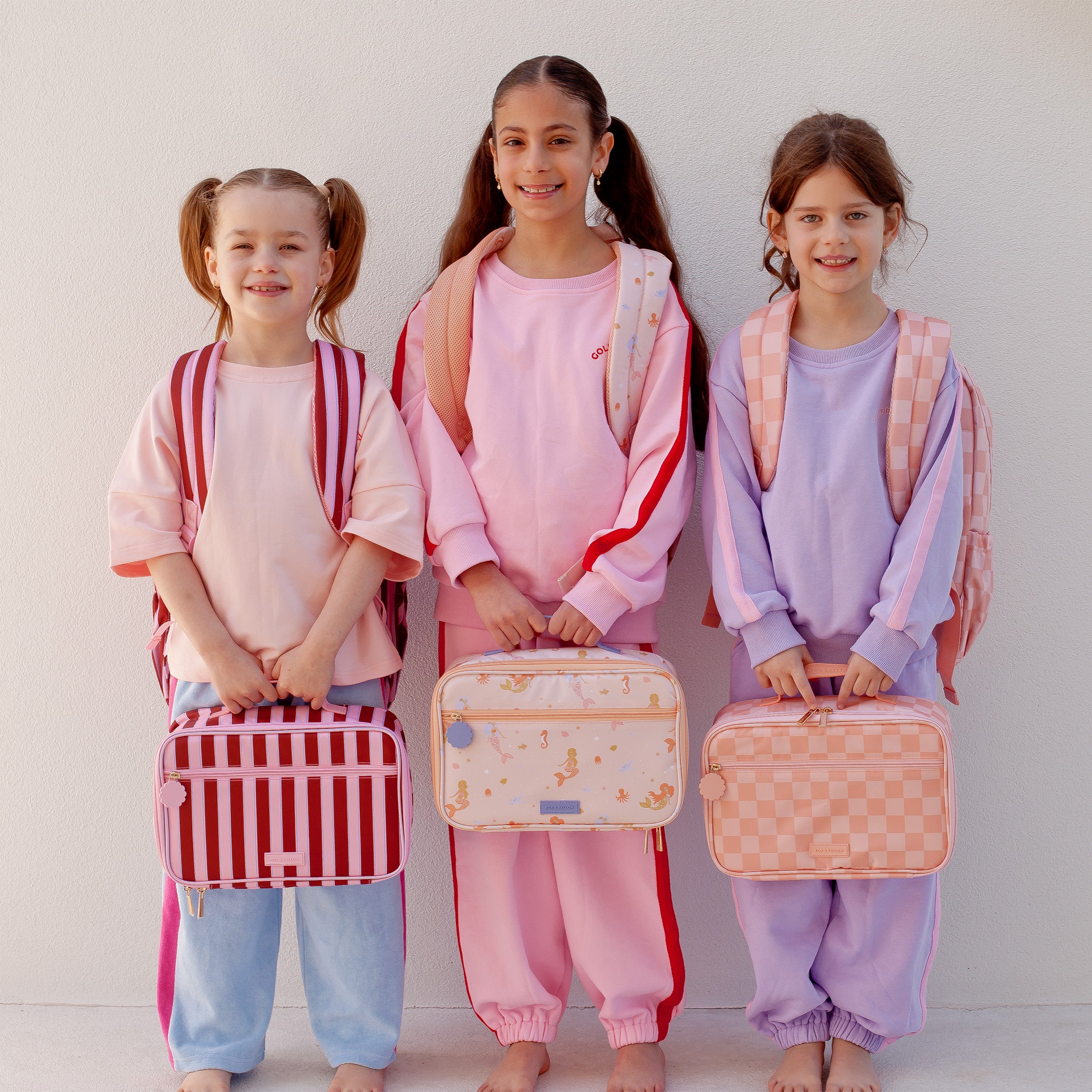 Burgundy Stripe Large Lunch Bag - PRE-ORDER (APRIL)