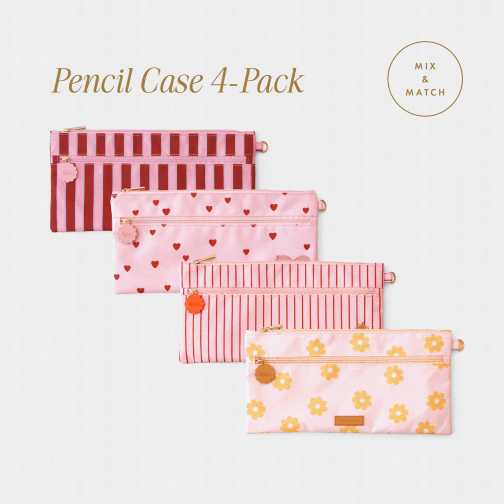 Pencil Case 4-Pack Bundle