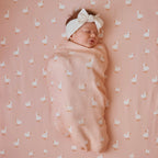 Pink Ducks Organic Fitted Bassinet Sheet/Change Pad Cover