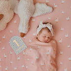 Pink Ducks Organic Fitted Bassinet Sheet/Change Pad Cover