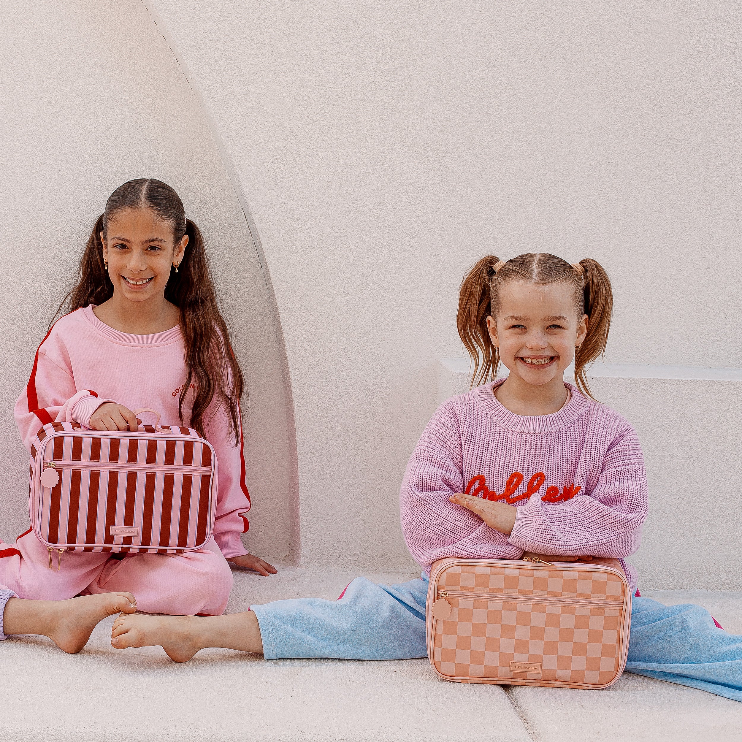 Burgundy Stripe Large Lunch Bag - PRE-ORDER (APRIL)