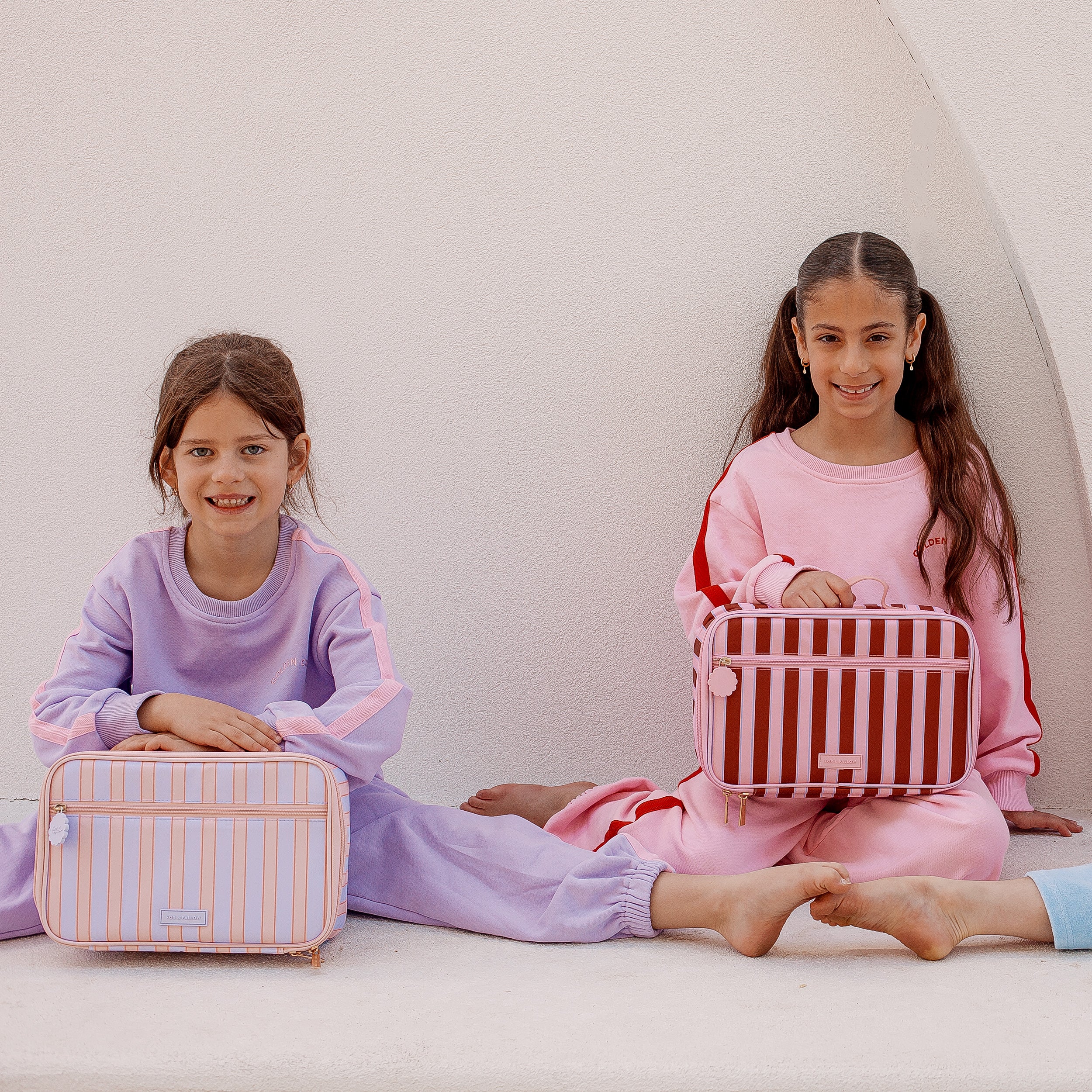 Burgundy Stripe Large Lunch Bag - PRE-ORDER (APRIL)