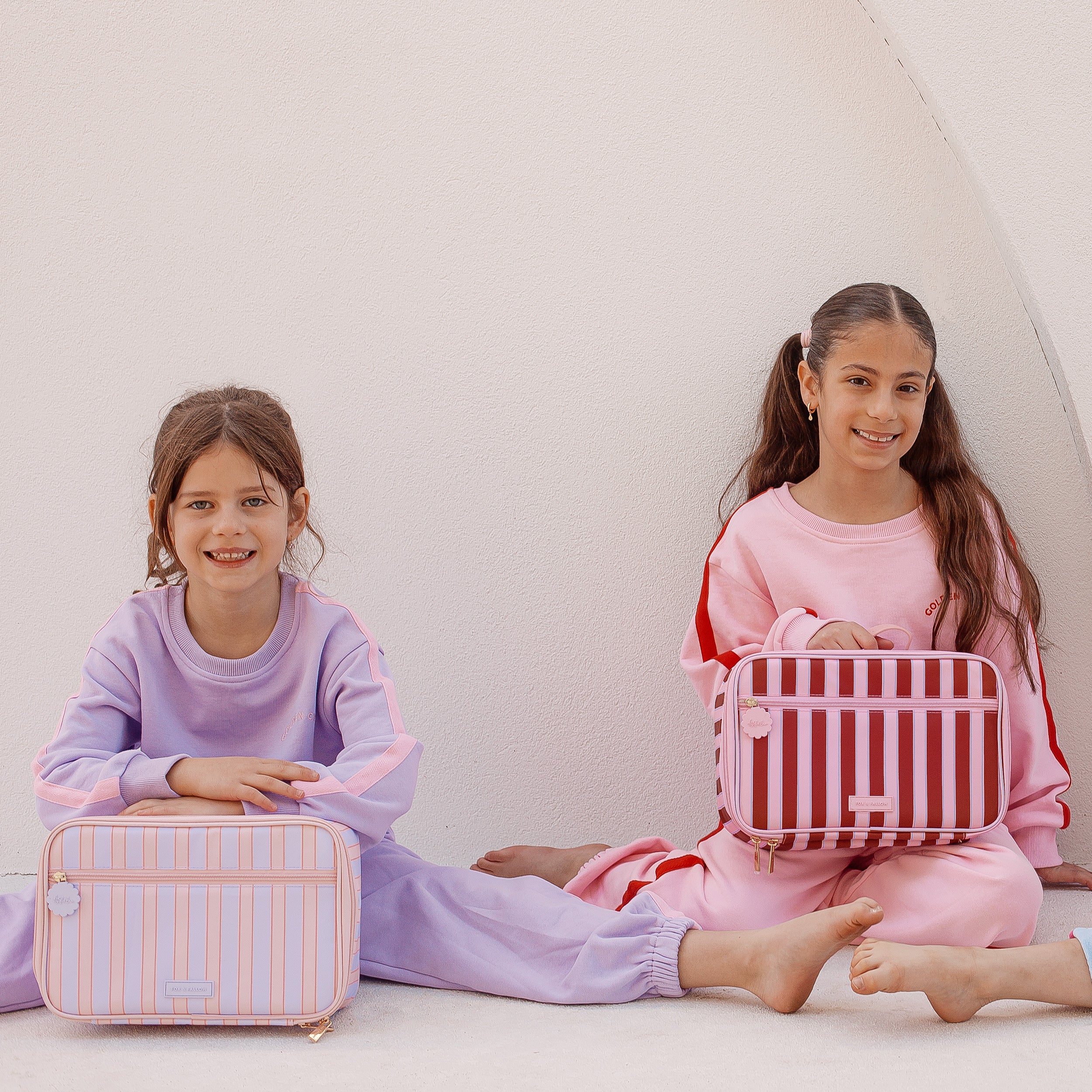 Burgundy Stripe Large Lunch Bag - PRE-ORDER (APRIL)