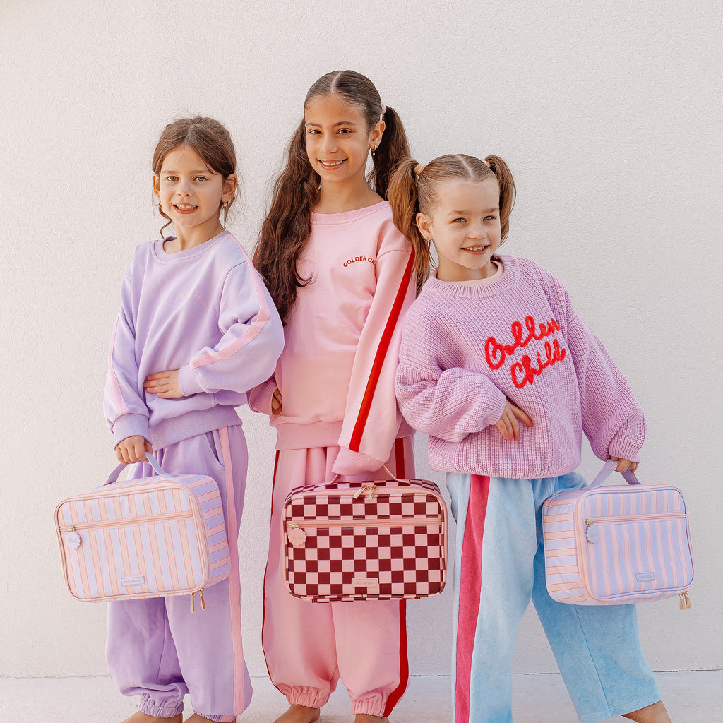 Powder Stripe Large Lunch Bag - PRE-ORDER (APRIL)