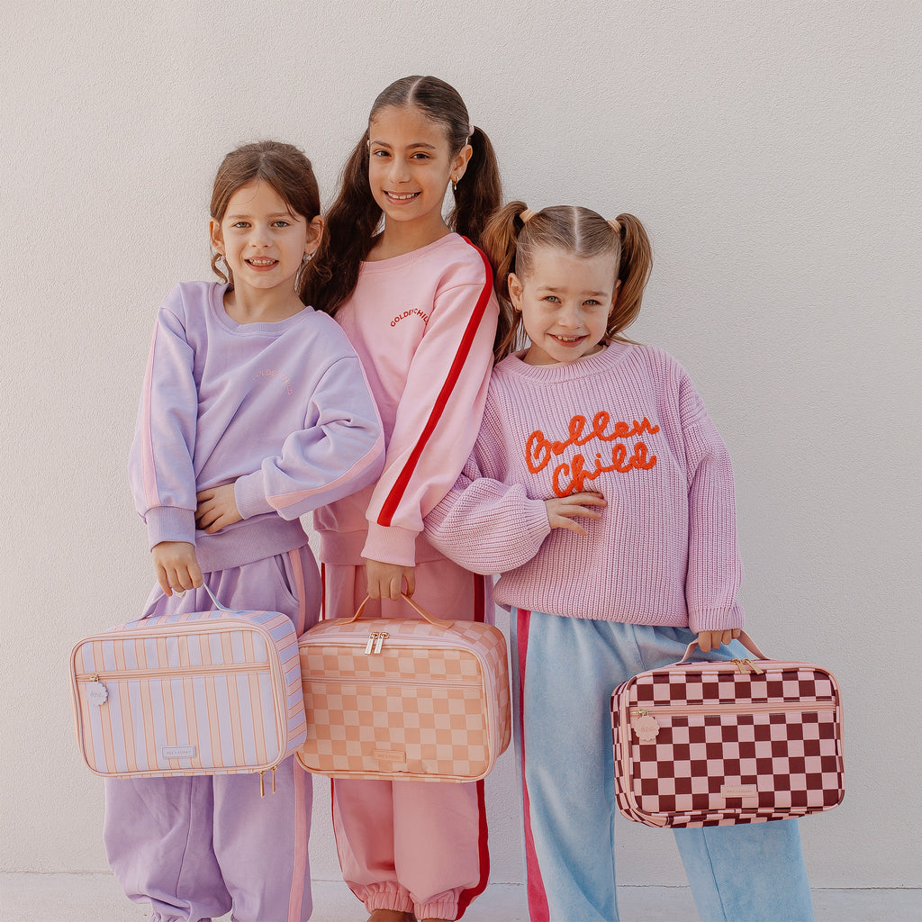 Cherry Check Large Lunch Bag - PRE-ORDER (JUNE)