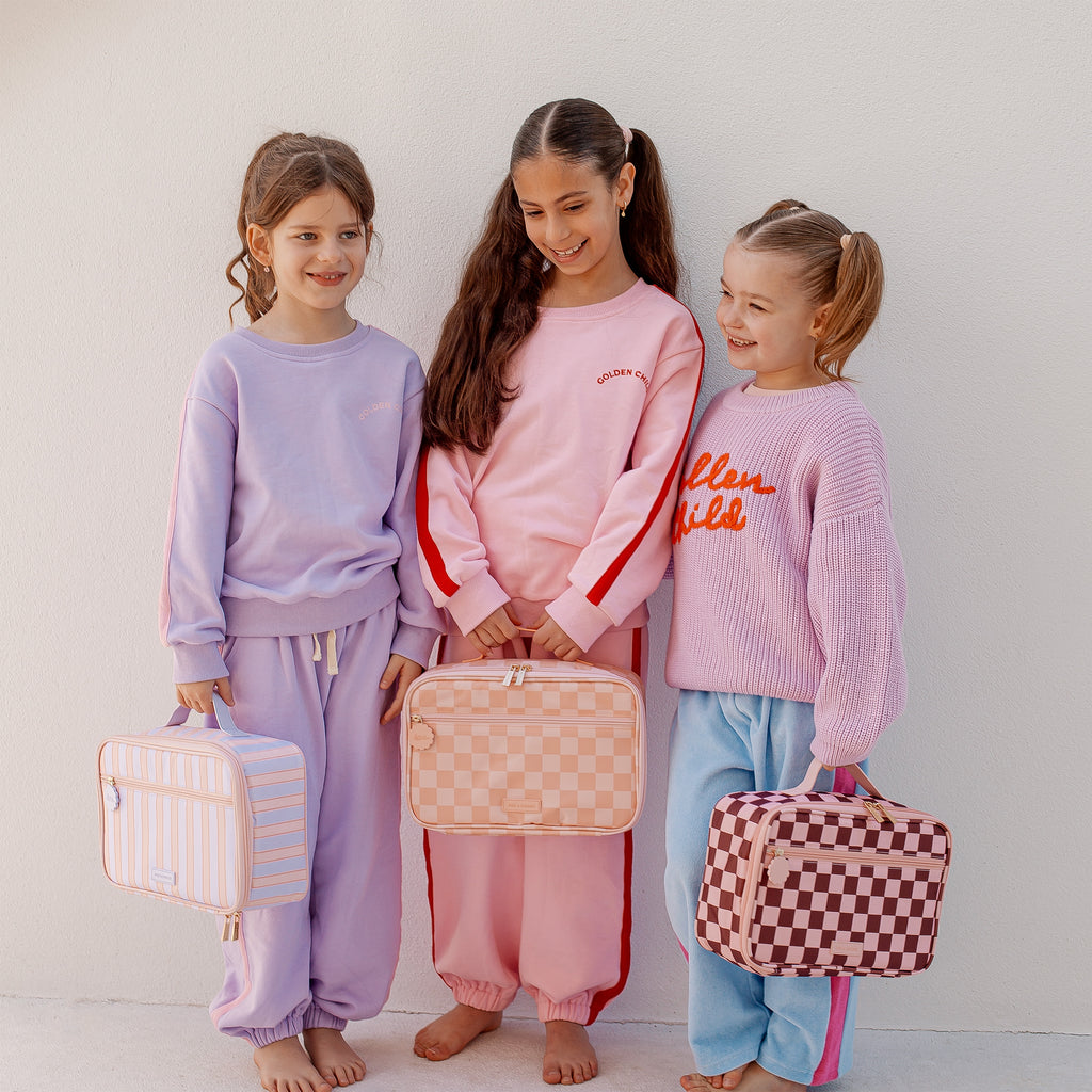 Powder Stripe Large Lunch Bag - PRE-ORDER (APRIL)