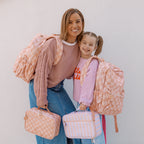 Peach Check Backpack - SECONDS