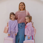 Peach Check Backpack - SECONDS