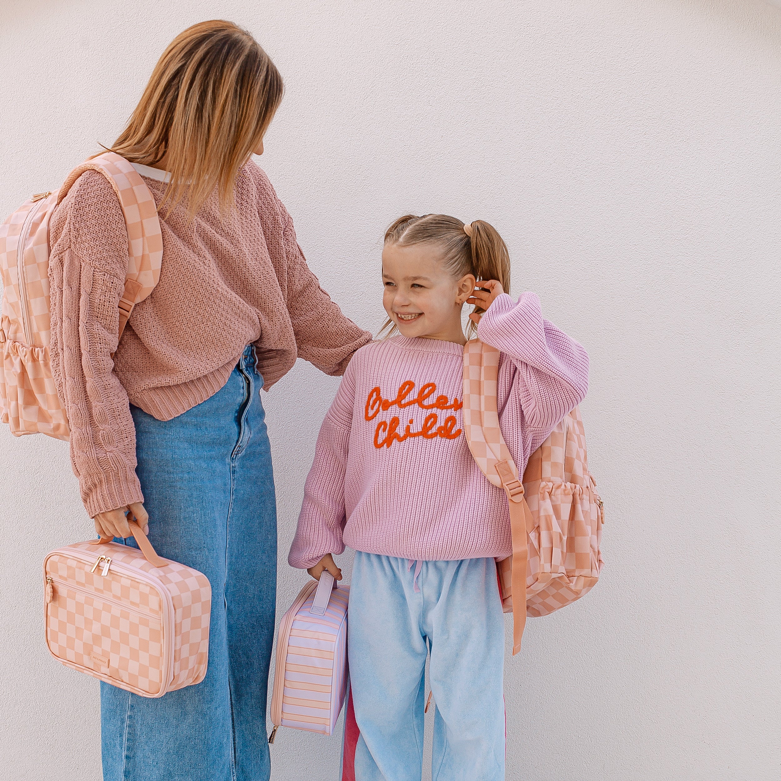 Powder Stripe Large Lunch Bag - PRE-ORDER (APRIL)