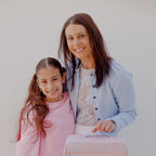 Peach Check Large Lunch Bag - SECONDS