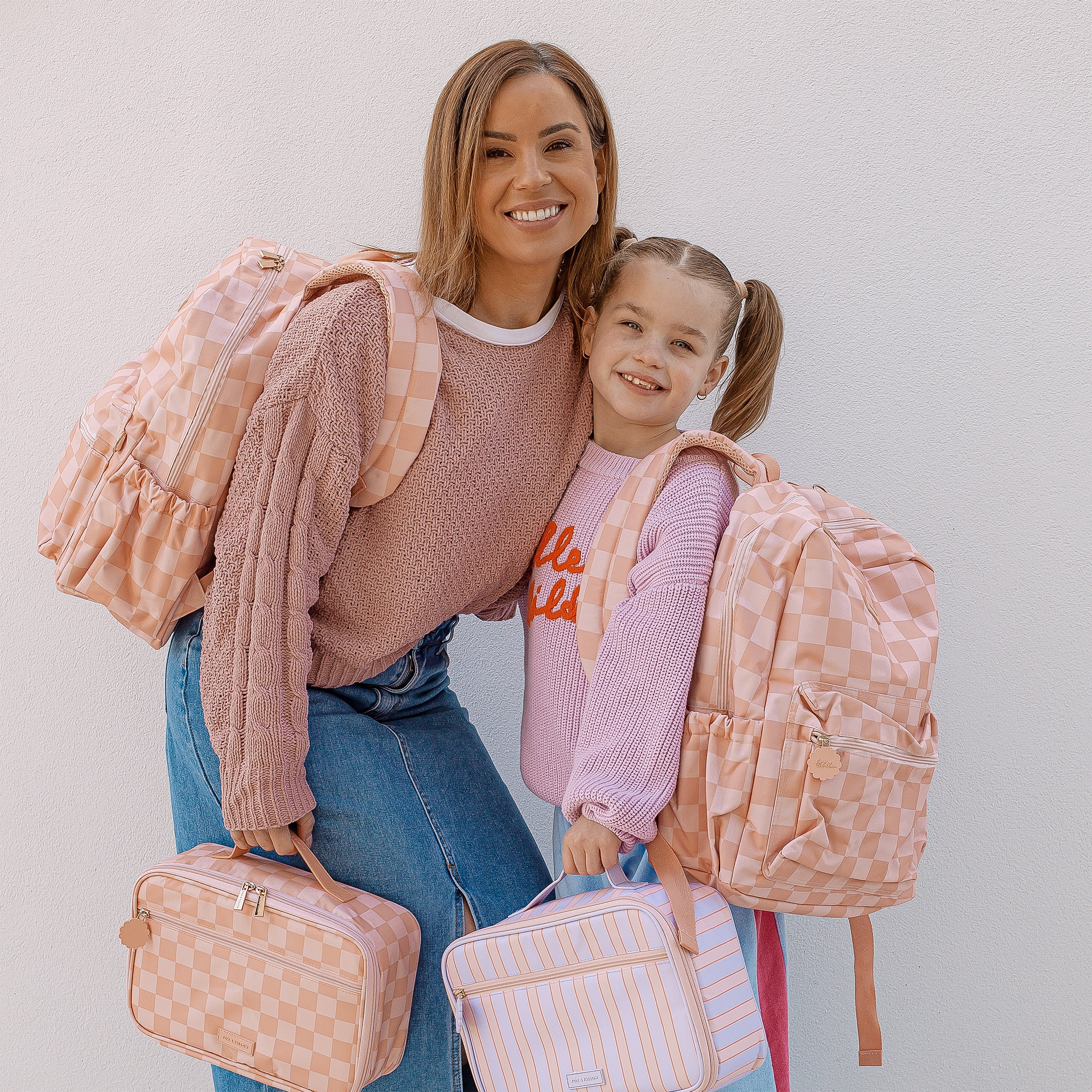 Powder Stripe Large Lunch Bag - SECONDS