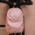 Peach Check Backpack - SECONDS