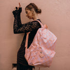 Peach Check Backpack - SECONDS