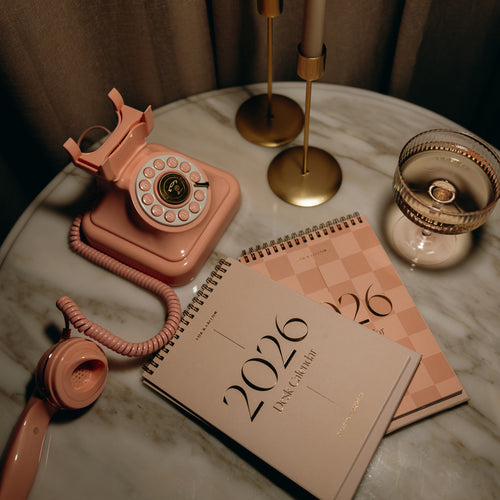 2026 Rose Check Desk Calendar - LOW STOCK