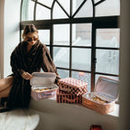 Powder Stripe Large Lunch Bag - PRE-ORDER (APRIL)