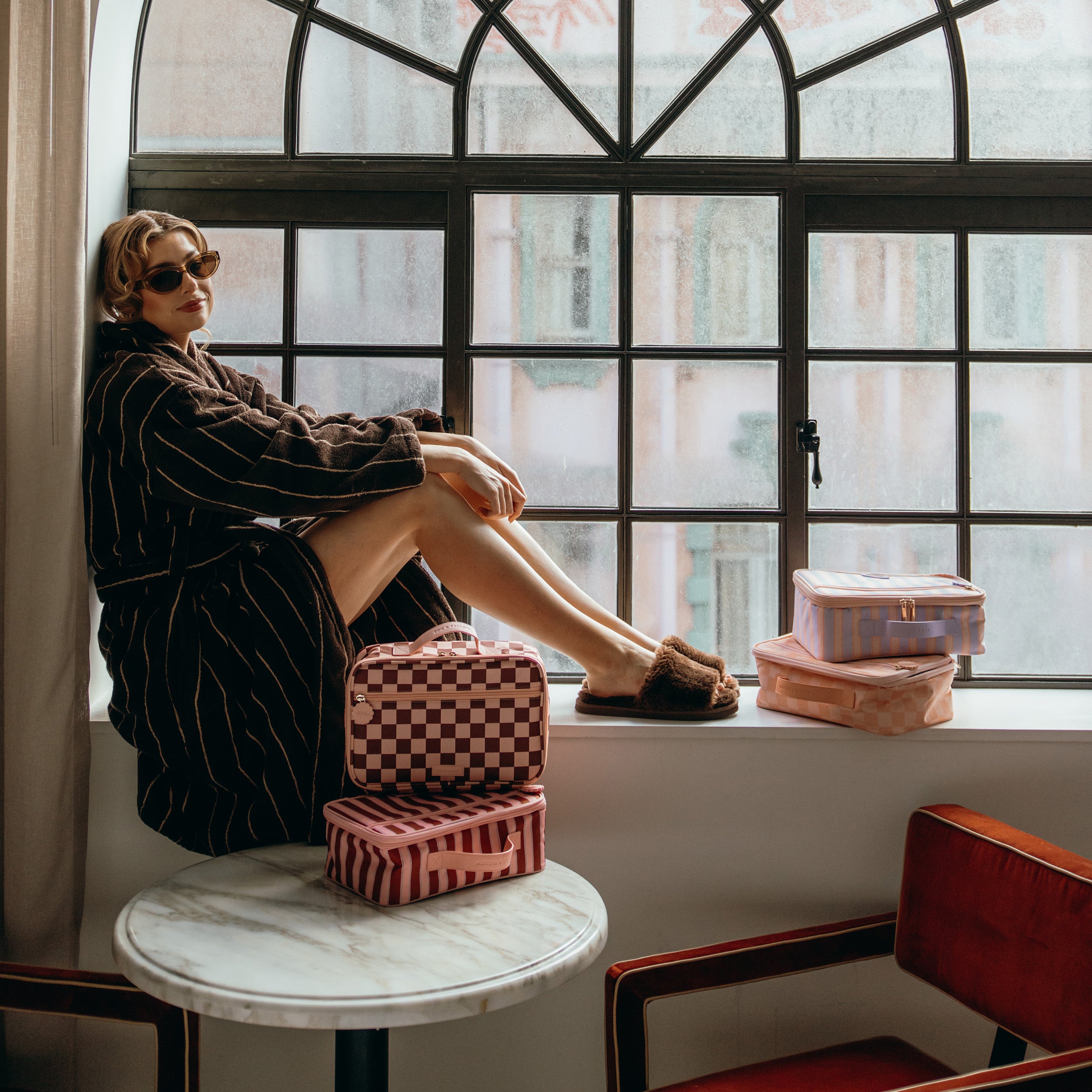 Powder Stripe Large Lunch Bag - PRE-ORDER (APRIL)