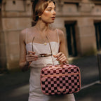 Cherry Check Large Lunch Bag - PRE-ORDER (JUNE)