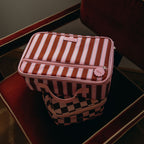 Burgundy Stripe Large Lunch Bag - PRE-ORDER (APRIL)