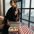 Cherry Check Large Lunch Bag - PRE-ORDER (JUNE)
