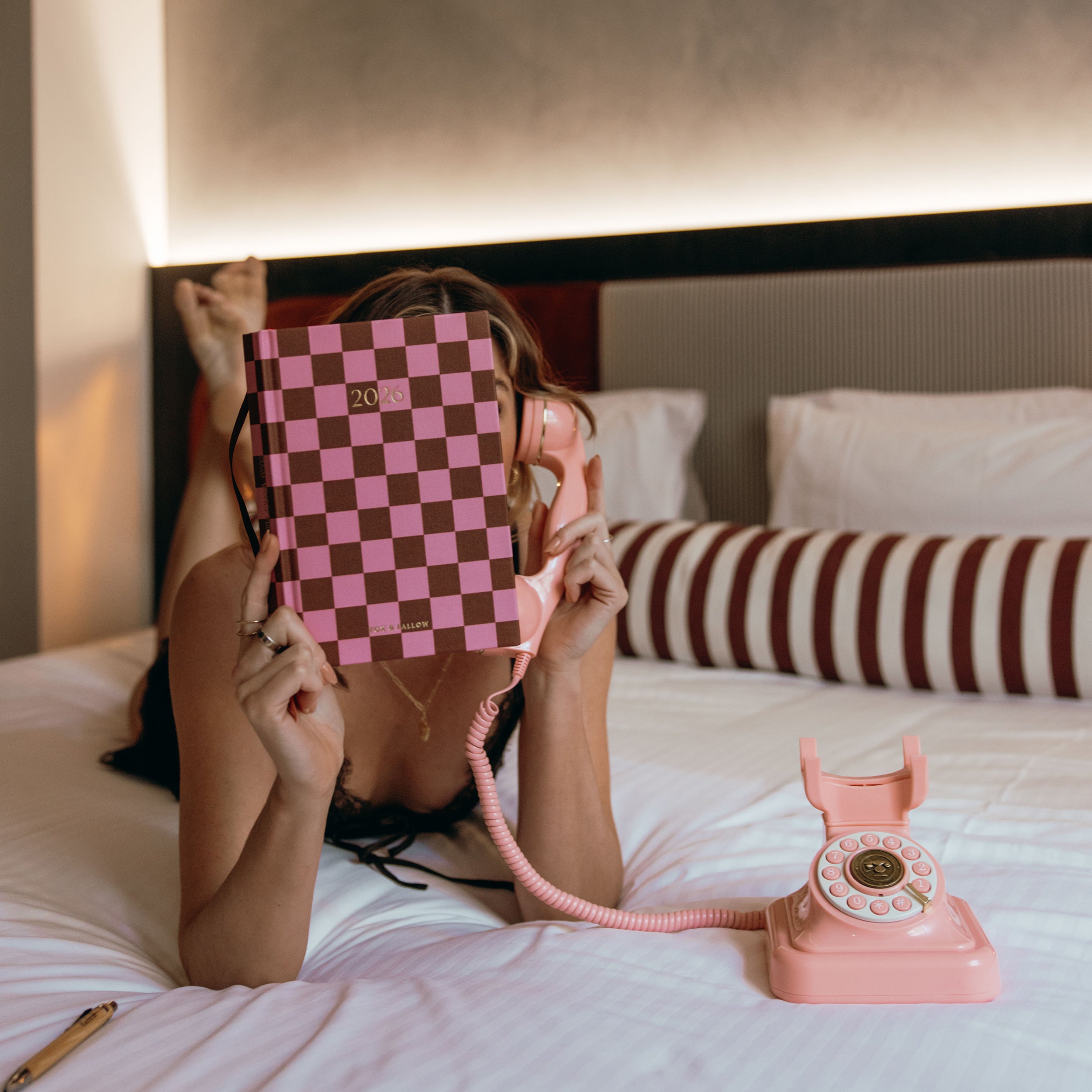 2026 A5 Horizontal Planner - Cherry Check - SOLD OUT