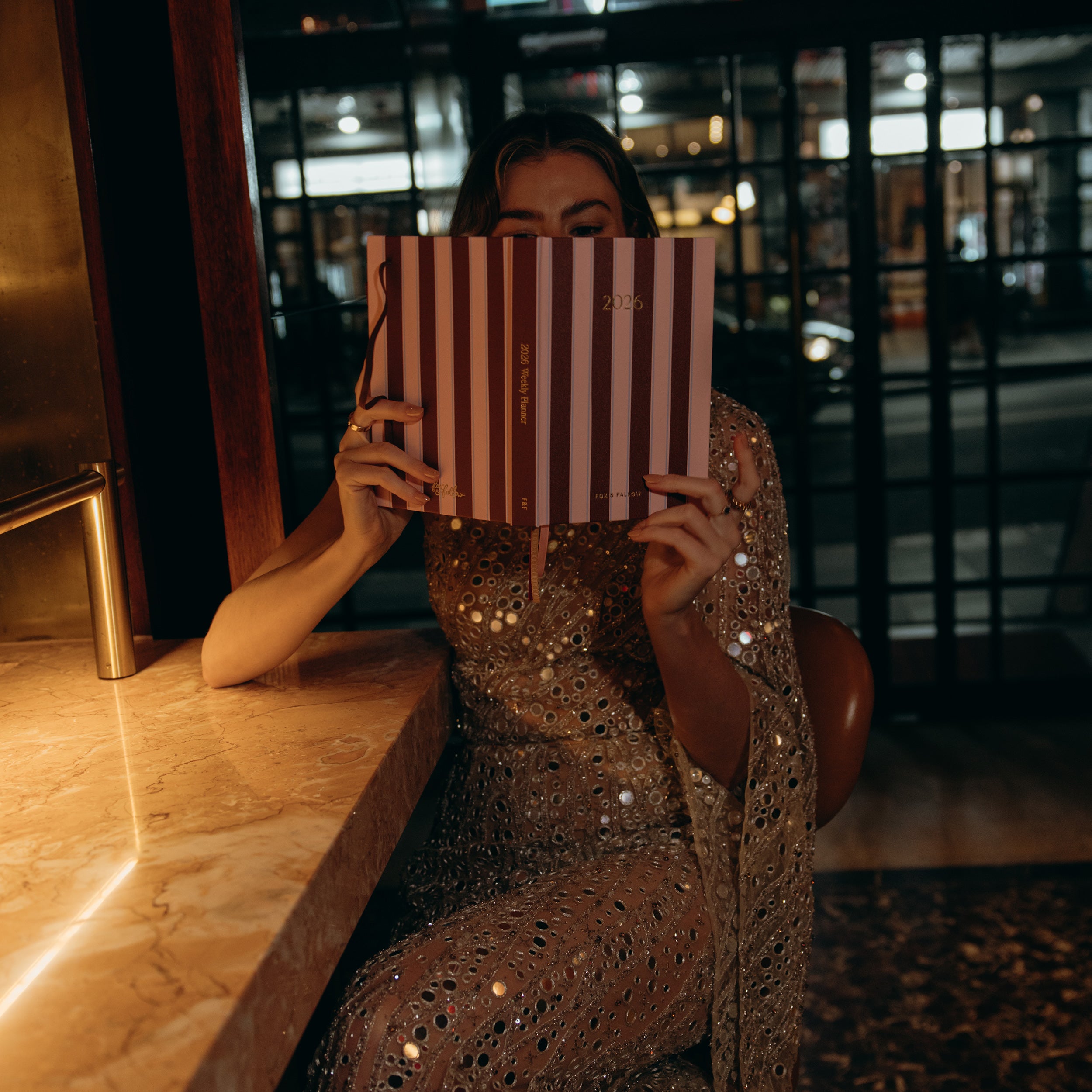 2026 A5 Vertical Planner - Burgundy Stripe - SOLD OUT